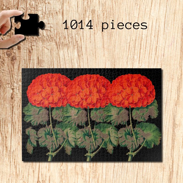 Quebra-cabeça Vintage Geraniums - bold floral (Criador carregado)