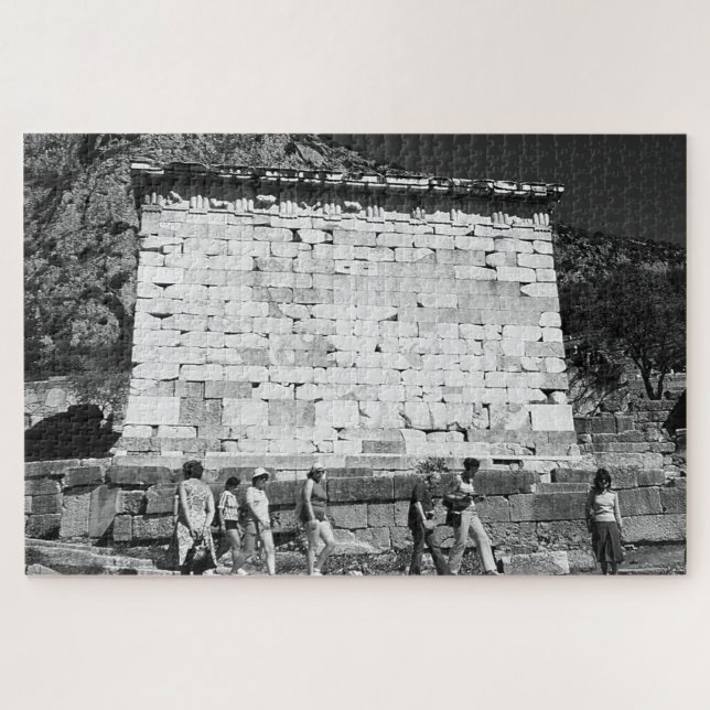 Quebra-cabeça Vintage Grécia Delphi Athenian Tesouro (Horizontal)