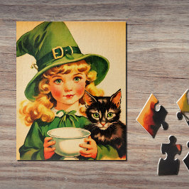 Quebra-cabeça vintage Halloween cutie no7
