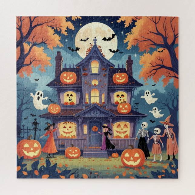 Quebra-cabeça Vintage Halloween Puzzle for Adults (Vertical)