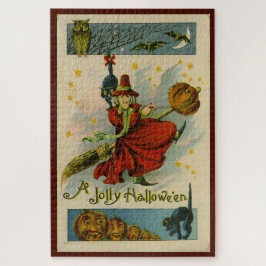 Quebra-cabeça Vintage Halloween Witch