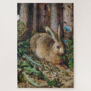 Quebra-cabeça Vintage Hare in the Forest - Hans Hoffmann