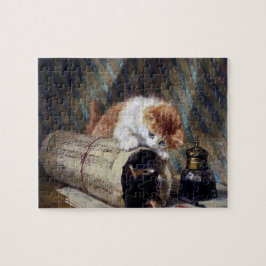Quebra-cabeça Vintage Henriette Ronner-Knip Pintura De Dois Gati