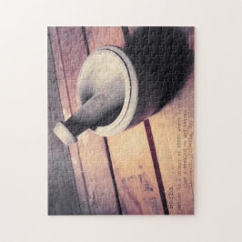 Quebra-cabeça Vintage Herb Stone Pestle & Mortar Retro Inscrito