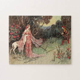 Quebra-cabeça Vintage Hind of Forest por Warwick Goble