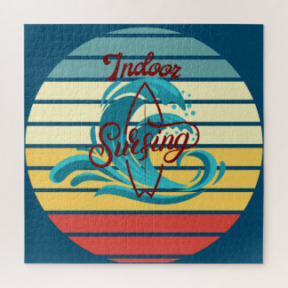 Quebra-cabeça Vintage Indoor Surfing