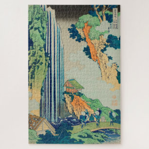 Quebra-cabeça Vintage Japanese Woodblock Ono Waterfall Kisokaido