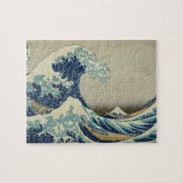 Quebra-cabeça Vintage Japonês Art, The Excelente Wave by Hokusai