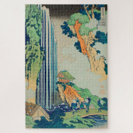 Quebra-cabeça Vintage Japonês Woodblock Ono Waterfall Kisokaido