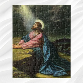 Quebra-cabeça Vintage Jesus Cristo Rezando, Jardim de Gethsemane