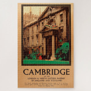 Quebra-cabeça Vintage Kings College Cambridge Fred Taylor Viagem