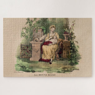 Quebra-cabeça Vintage La Bonne Mere (A Boa Mãe), Restaurada