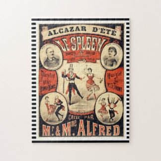 Quebra-cabeça Vintage "Le Spleen" Poster francês Jigsee Quebra-c
