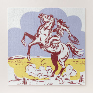 Quebra-cabeça Vintage Line Drawing.