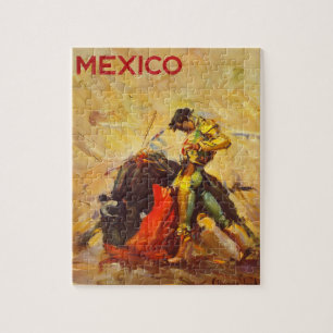 Quebra-cabeça Vintage Matador México - Turismo Viagem mexicano