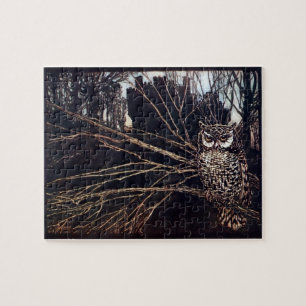 Quebra-cabeça Vintage Night Owl Rackham