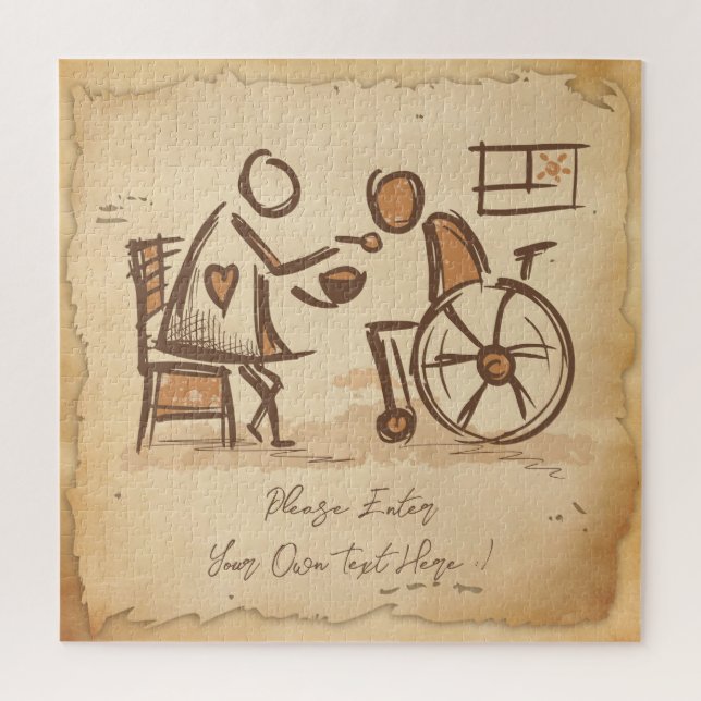 Quebra-cabeça Vintage Old Fashion Care Assistant (Vertical)