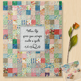 Quebra-cabeça Vintage Patchwork Impressão
