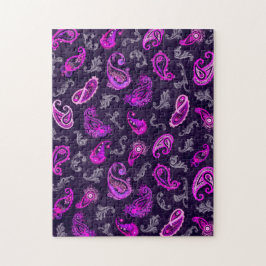 Quebra-cabeça Vintage Purple Paisley