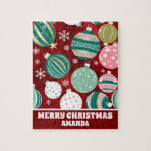 Vintage Retro Enfeites de natal Flocos de Neve Cri