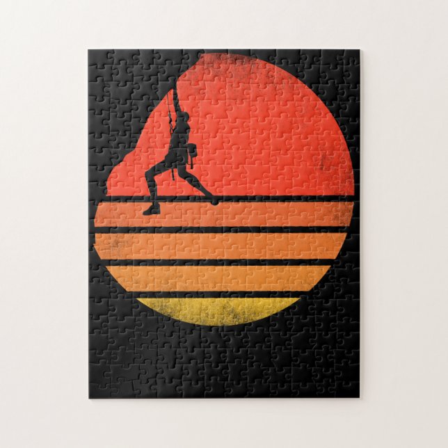 Quebra-cabeça Vintage Rock Escaling Bouldering (Vertical)