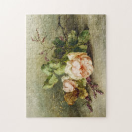 Quebra-cabeça Vintage Rosas por Margaretha Roosenboom