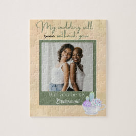 Quebra-cabeça Vintage Sage Bridesmaid Proposta