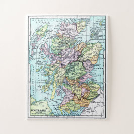 Quebra-cabeça Vintage Scotland Map