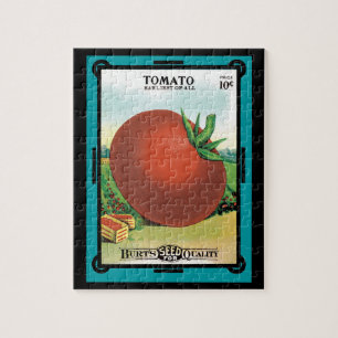 Quebra-cabeça Vintage Seed Packet Label Art, Burt's Seed Tomato