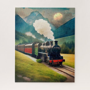 Quebra-cabeça Vintage Steam Train