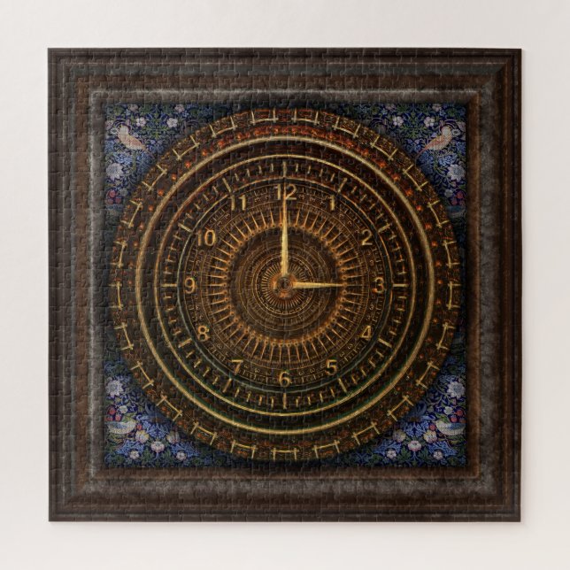 Quebra-cabeça Vintage Steampunk - Carroçaria de Cobre Antiga (Vertical)