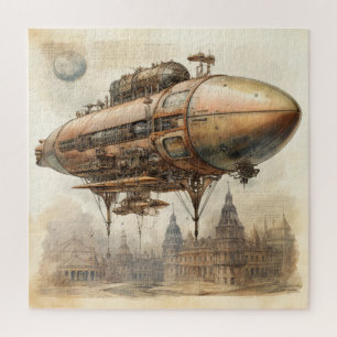 Quebra-cabeça Vintage Steampunk Zeppelin (12)