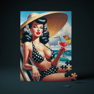 Quebra-cabeça Vintage Summer Pin Up