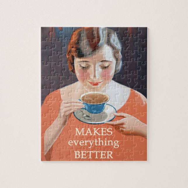 Quebra-cabeça Vintage Tea Advertisement - Melhora (Vertical)