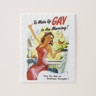Quebra-cabeça Vintage "To Acordar Up Gay"