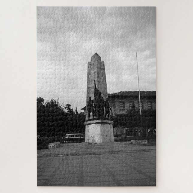 Quebra-cabeça Vintage Turkey Istambul Barberousse estátua (Vertical)