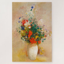 Vintage Vase of Flowers (1906) por Odilon Redon