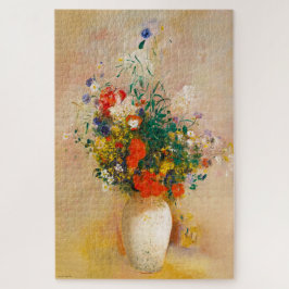Quebra-cabeça Vintage Vase of Flowers (1906) por Odilon Redon