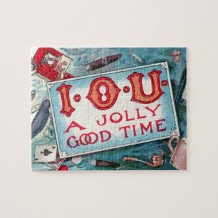 Quebra-cabeça Vintage Vices Party, Jogo Bebendo Fumando