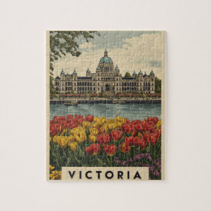 Quebra-cabeça Vintage Victoria British Columbia Viagem