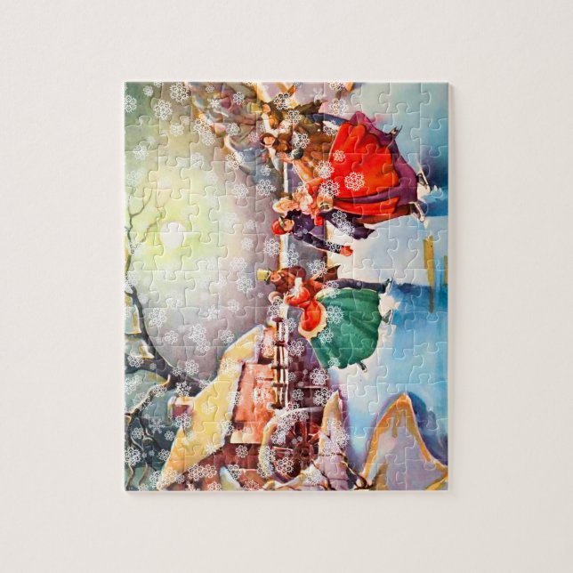 Quebra-cabeça Vintage Victorian Skater (Vertical)