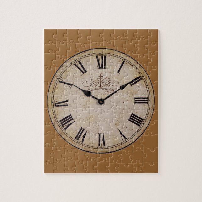 Quebra-cabeça Vintage Wall Clock Antiga Arte Antiguária (Vertical)