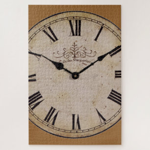 Quebra-cabeça Vintage Wall Clock Antiga Arte Antiquada