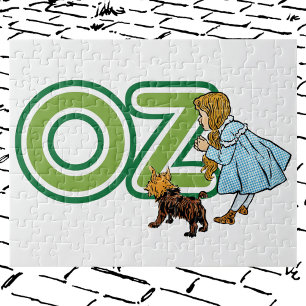 Quebra-cabeça Vintage Wizard of Oz Dorothy Toto com BIG Letters