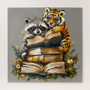 Quebra-cabeça Vintage Woodland Book Club