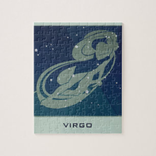 Quebra-cabeça Vintage Zodiac Astrologia, Constelação de Virgo