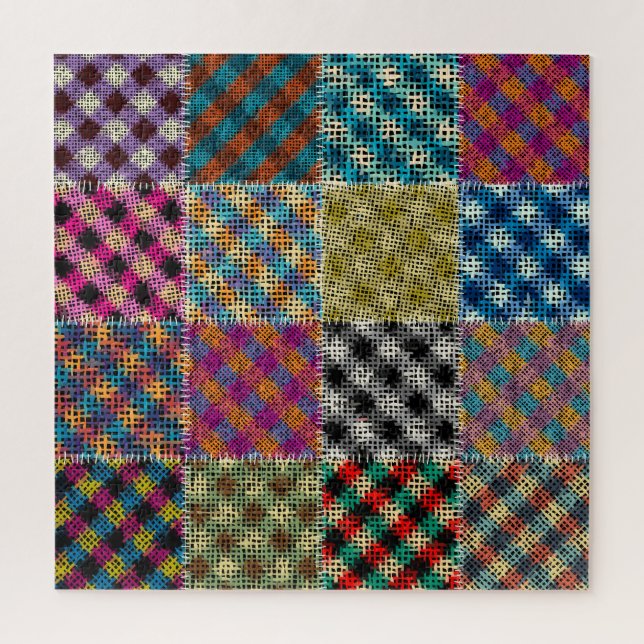 Quebra-cabeça Vintagem de quadrados de Canvas grosseira (Vertical)