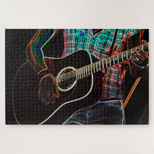 Quebra-cabeça Violão 1 20x30 1014pc jpa