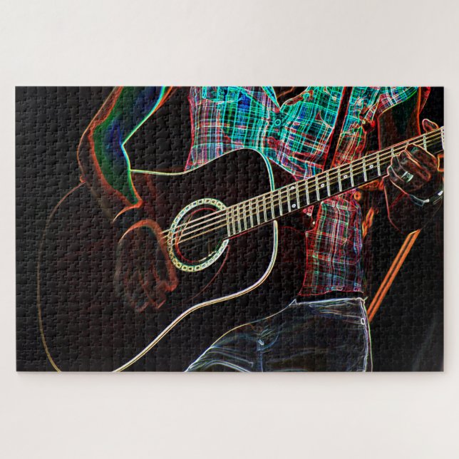 Quebra-cabeça Violão 1 20x30 1014pc jpa (Horizontal)