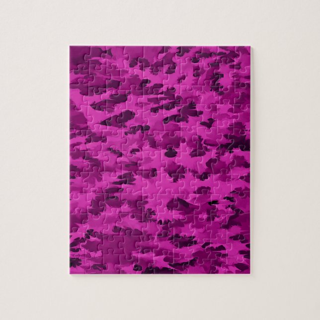 Quebra-cabeça Violeta abstrata do pop art da folha (Vertical)